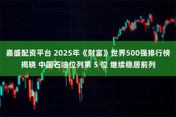 嘉盛配资平台 2025年《财富》世界500强排行榜揭晓 中国石油位列第 5 位 继续稳居前列