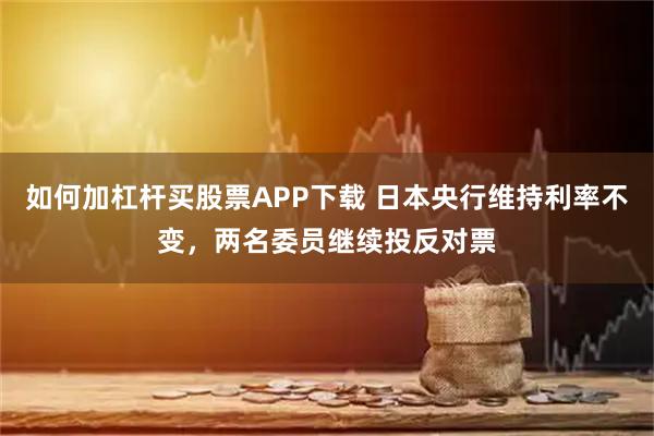 如何加杠杆买股票APP下载 日本央行维持利率不变，两名委员继续投反对票